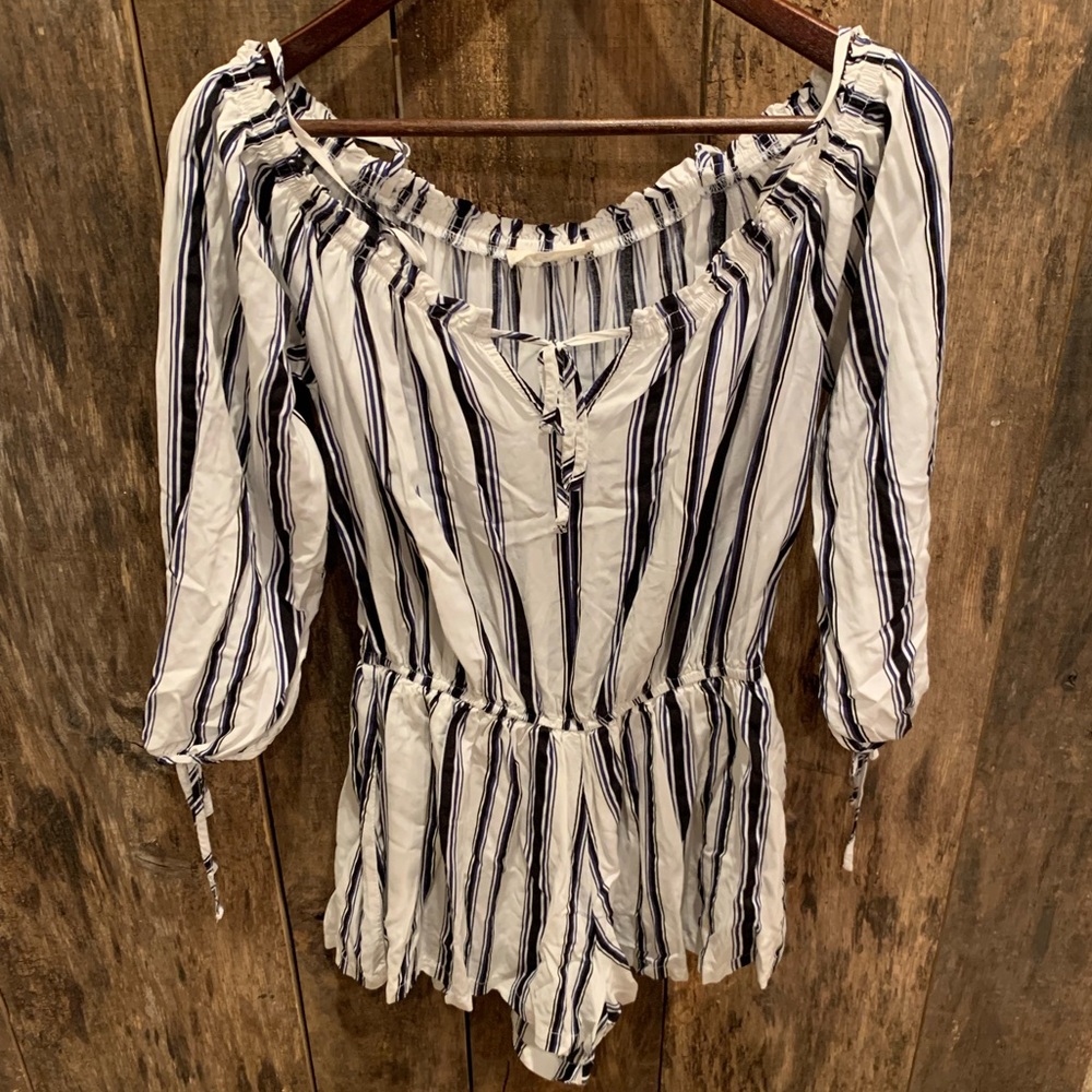 Striped Romper - image 1